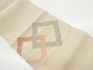 絽綴れ菱模様織出し名古屋帯